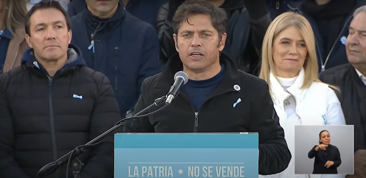 Axel Kicillof llamó a crear un escudo para proteger derechos que el