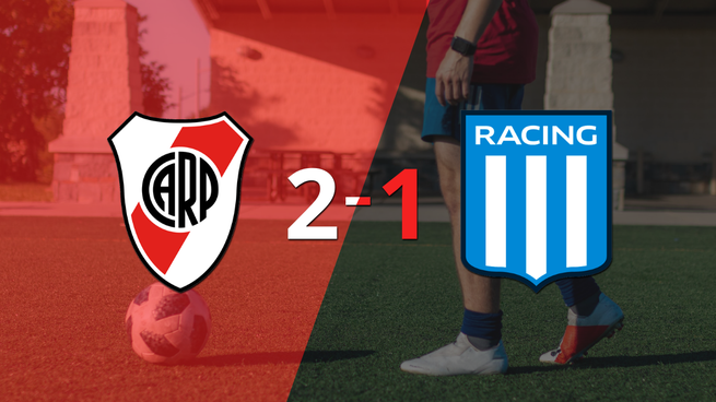 River Plate sacó los 3 puntos en casa al vencer 2 1 a Racing Club