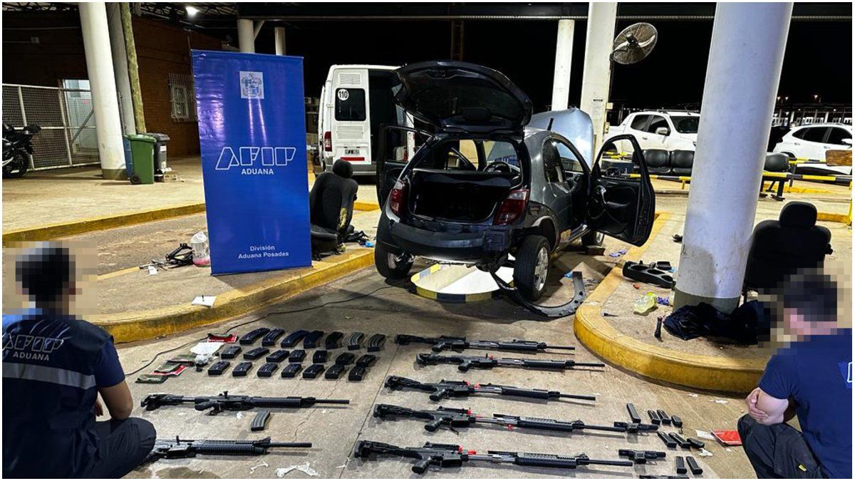 Triple Frontera Aduana desbarató una operación de contrabando de armas