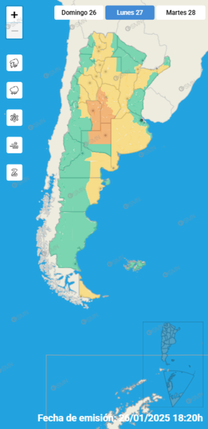 Sigue El Calor Provincias En Alerta Por Granizo Y Con M Ximas Que