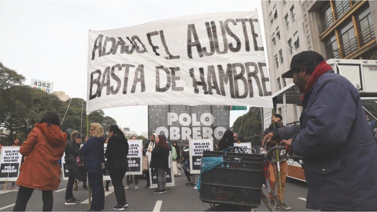 Organizaciones Sociales Marcharon A Plaza De Mayo Contra El Ajuste Y La