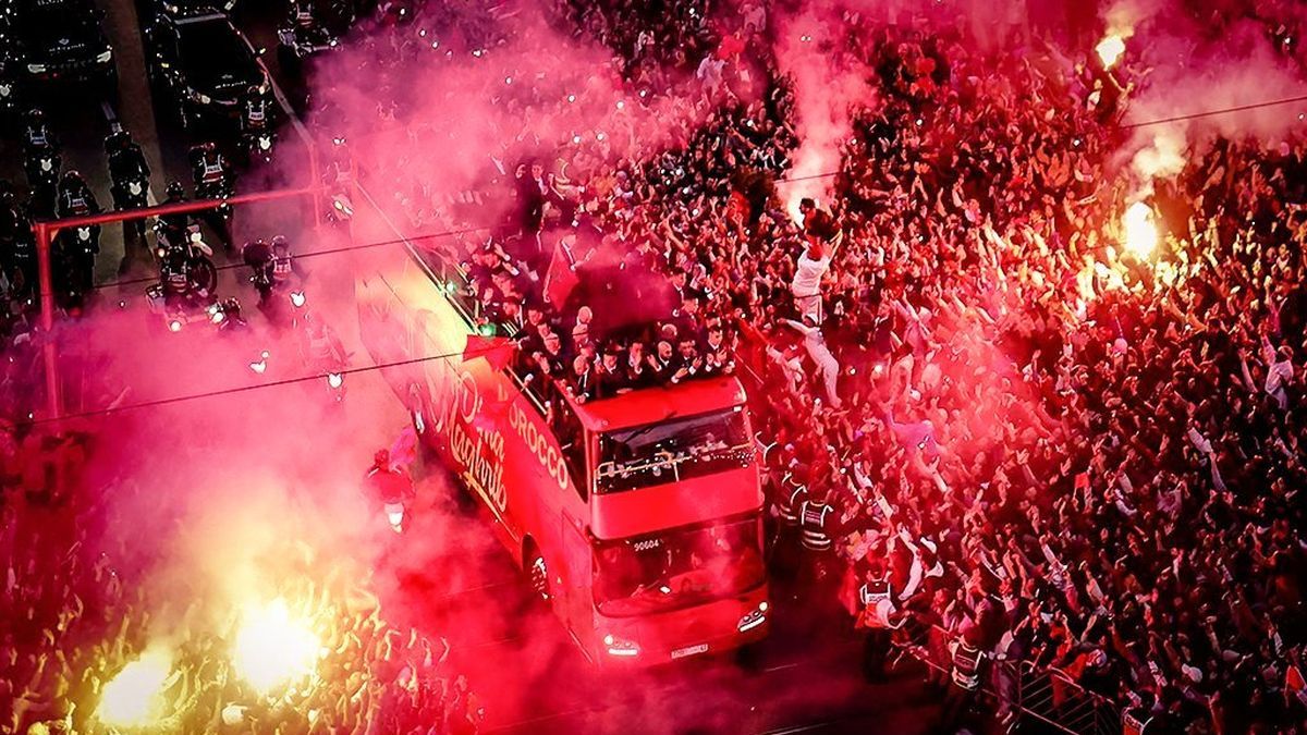 Marruecos recibió como héroes a sus jugadores tras un histórico Mundial