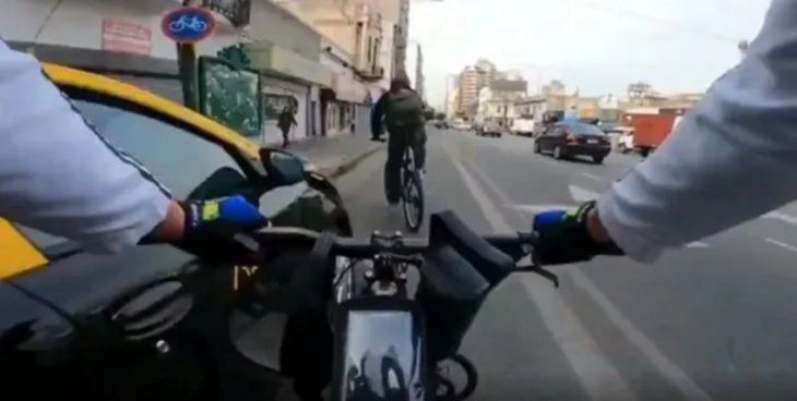 El Bicibandido el ciclista que se volvió viral peleándose con