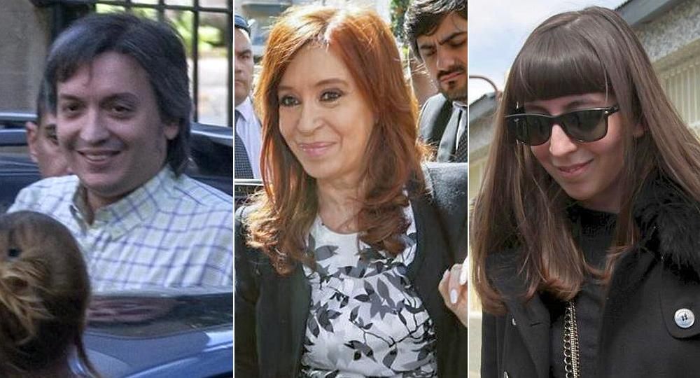 Máximo, Cristina y Florencia Kirchner serán enjuiciados por el presunto delito de lavado de dinero.