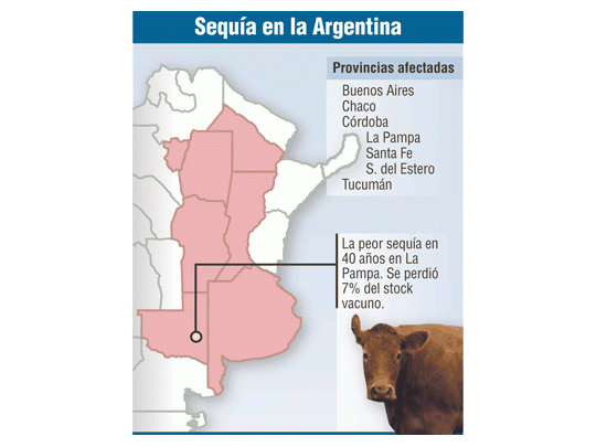 Empeora la sequía: caerá 25% producción del campo