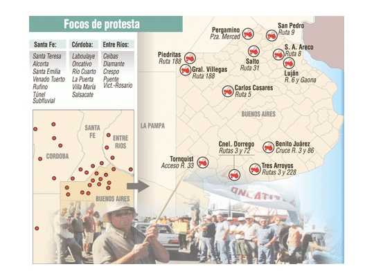 Gobierno inerme ante la extensión del paro agrario por 48 horas