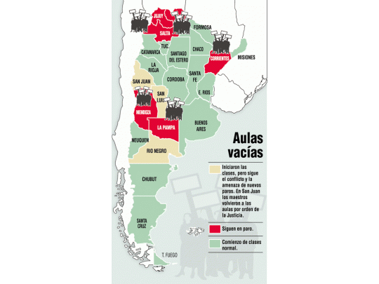 Siguen sin clases en 7 provincias ¿resolverá Cobos, quién será hoy y mañana presidente argentino?