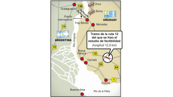 ámbito.com | Un tramo de la ruta de acceso a las papeleras fue incluidoentre los proyectos a financiar por el Mercosur.