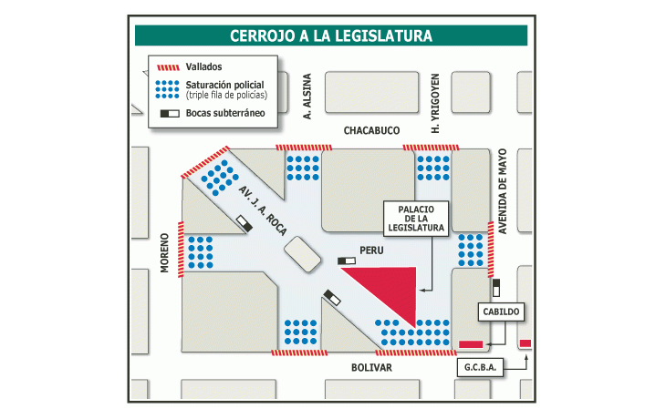 ámbito.com | Fuerte operativo de seguridad hoy para legisladores porteños