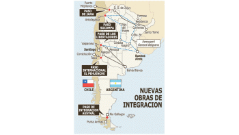 ámbito.com | Gran parte de los acuerdos que Bachelet y Kirchner presentarán hoy se basa en obras públicas de integración física. Habrá inversiones por más de 500 millones de dólares.