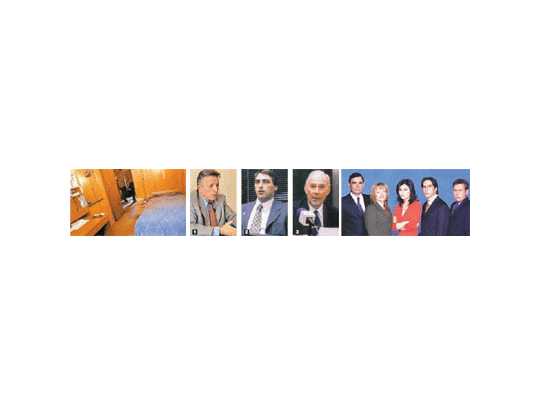 Dormitorio del pader Grassi / 1. juez Meade 2. fiscal Adrián Flores 3. Federico Nieva Woodgate, jefe del fiscal Flores / El equipo de Telenoche investiga.