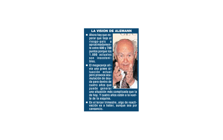 ALEMANN: AUNQUE SEA POR CANSANCIO HABRÁ REACTIVACIÓN