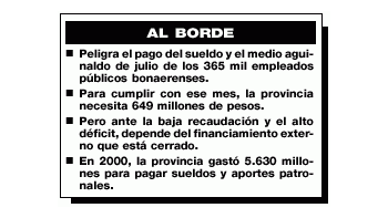 PELIGRA PAGO DE SUELDOS A ESTATALES BONAERENSES