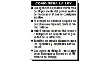 AGENCIAS DE EMPLEO: REGULARÁN SU FUNCIONAMIENTO