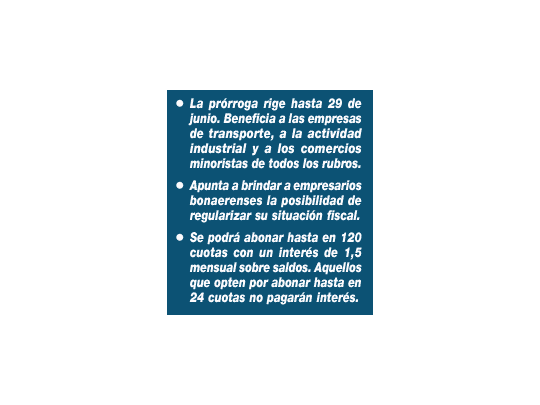 Bueno: lanza moratoria para compensar caída en ingresos