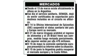 LA ARGENTINA VOLVERÍA A VENDER CARNE A EUROPA