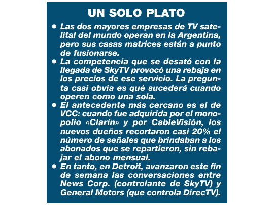 Fusión de DirecTV y SkyTV: qué pasará en la Argentina