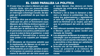 ámbito.com | Armas: si Urso cita a Menem no sería como jefe de asociación ilícita