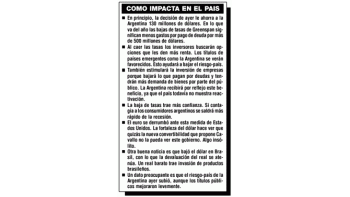 EEUU BAJÓ SUS TASAS