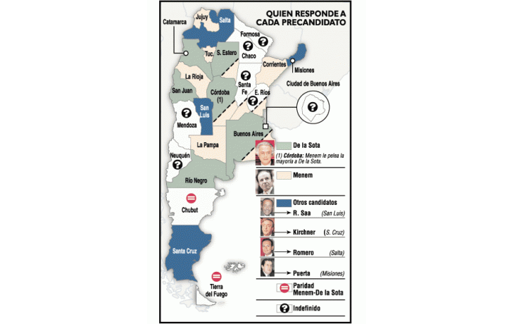 ámbito.com | Menem prevalece en el mapa preelectoral de la interna del PJ