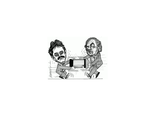 Henoch Aguiar y Francisco Macri