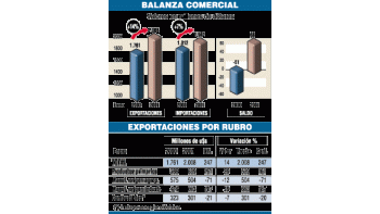 FUERTE SUBA DE EXPORTACIONES EN ENERO