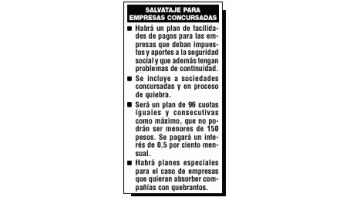 FACILIDADES PARA EMPRESAS CON DEUDAS IMPOSITIVAS