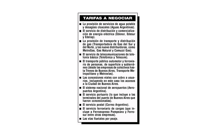 ámbito.com | Gobierno empieza a discutir contratos con privatizadas