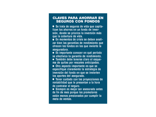 En crisis, cómo elegir un seguro con ahorro
