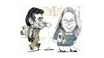 ámbito.com | Carlos Alvarez y Elisa Carrió