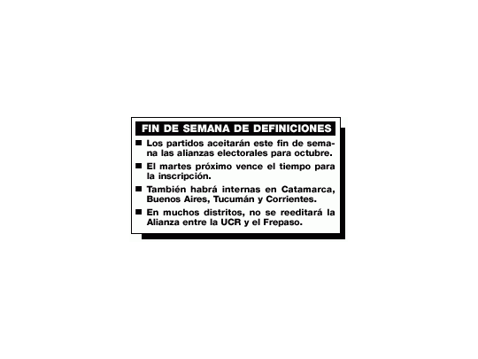 Domingo clave para la política en provincias