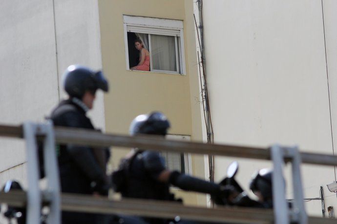 Contrastes de una ciudad paralizada