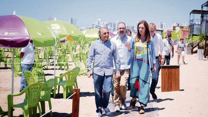 Vidal se mostró en Mar del Plata.