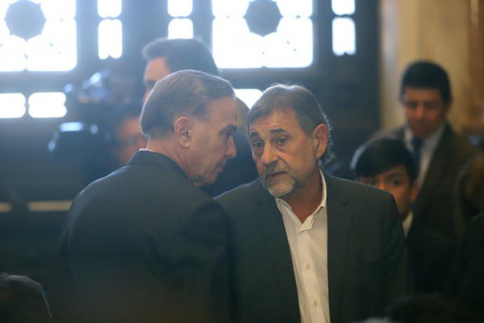 Miguel Ángel Pichetto y Carlos Caserío.