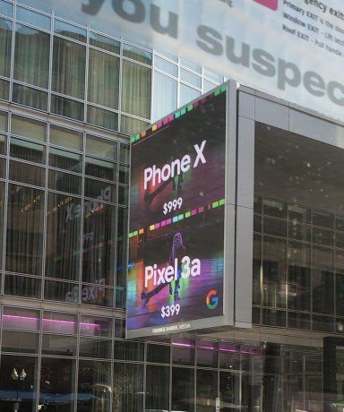 Ejemplo de publicidad comparativa en EEUU.