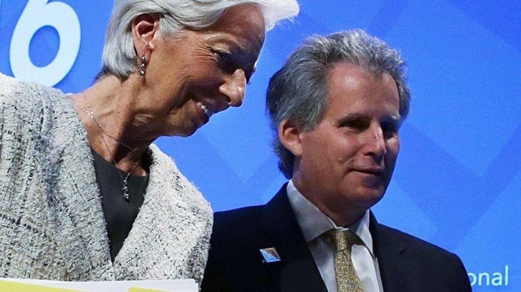 David Lipton junto a Christine Lagarde. 