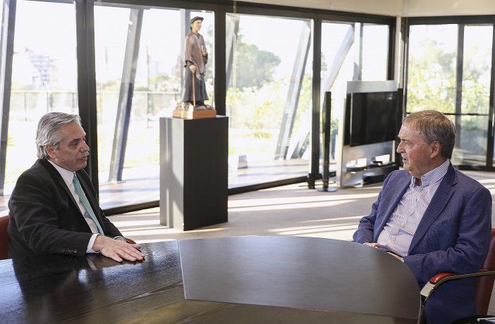 Alberto Fernández y Juan Schiaretti.