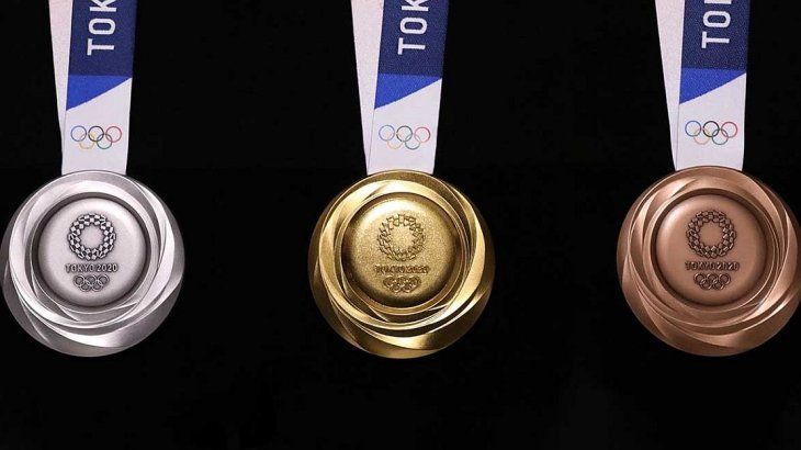 <p>Las medallas de oro, plata y bronce de los Juegos Olímpicos Tokio 2020.</p>