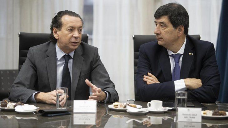 Dante Sica junto al titular de la CAME, Gerardo Díaz Beltrán.