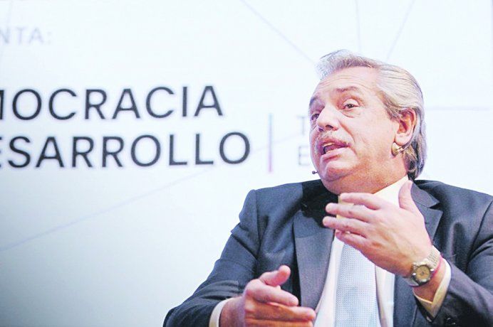 El candidato presidencial Alberto Fernández.