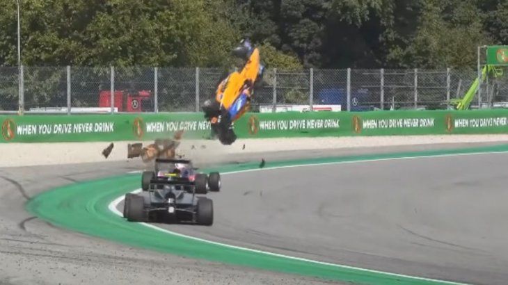 <p>El momento del accidente.</p>