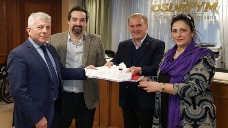 La presentación ante la Junta Electoral de la lista Club de Amigos de OSDEPYM.