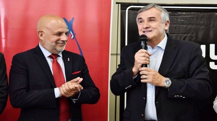 Martín Bulla, CEO Adjunto de Norwegian Air Argentina junto al gobernador de Jujuy Gerardo Morales.