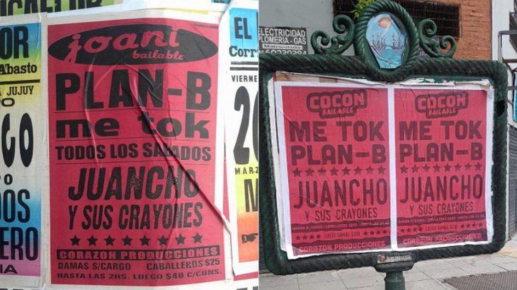 <p>En 2015 el afiche trucho promocionaba un recital en Joani Bailable. Cuatro años después, las mismas bandas truchas tocan en Cocon.</p>