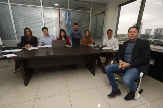 Parte del equipo de Juan G. Corvalán, en el Ministerio Público Fiscal de CABA.