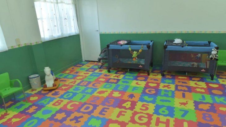 Sala maternal en la Escuela Secundaria N°3 de Morón