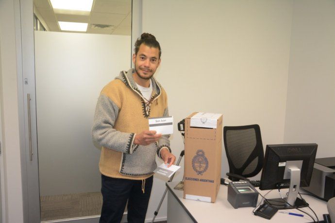 <p>El voto de los argentinos en Wellington, Nueva Zelanda. </p>