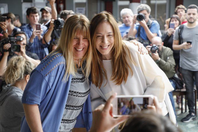 <p>Selfies tras la votación</p>