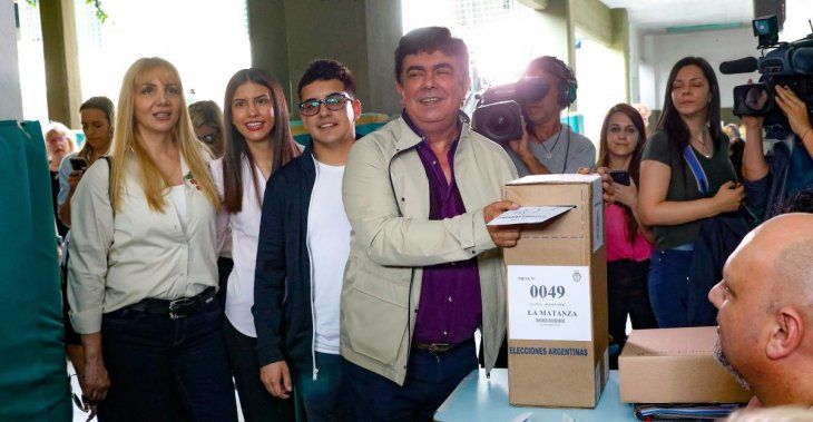 Fernando Espinoza votó en San Justo.