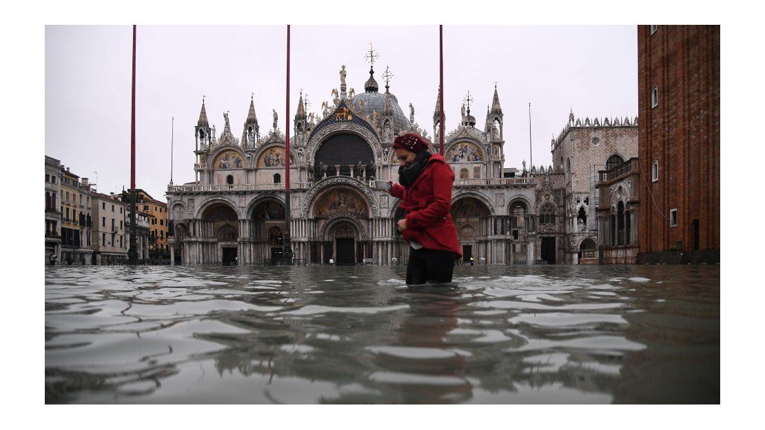 Venecia bajo el agua así está tras sufrir una de las mareas más altas